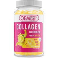 Gummies de collagène OEM pour éclaircir la peau, embellir et lutter contre le vieillissement, compléments efficaces avec vitamines C et E
