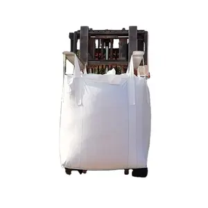 Feito na china carregamento mineral branco grandes sacos cor branca dupla camada warp