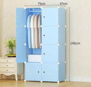 Garde-robe en plastique pour jeune fille <span class=keywords><strong>cube</strong></span> modulaire <span class=keywords><strong>rangement</strong></span> garde-robe organisateur de vêtements - Product Image 2