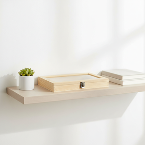 Scatole <span class=keywords><strong>Regalo</strong></span> <span class=keywords><strong>in</strong></span> <span class=keywords><strong>Legno</strong></span> Pronte per la Spedizione, Contenitori Trasparenti per Organizzazione ed Esposizione, Scatole Rettangolari Personalizzabili per Imballaggio - Product Image 6