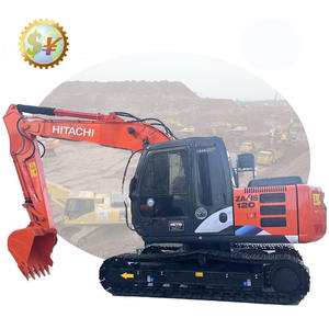 Envío gratis Hitachi ZX120 excavadora de orugas mediana usada barata de Japón 12ton pala de movimiento de tierras ZX120 312D2 PC130 excavadora barata - Product Image 1