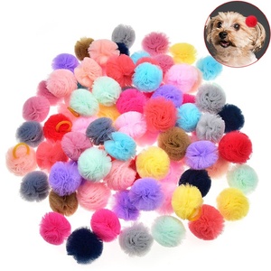 Renkli Pet küçük lastik bantlar yavru kedi bakım aksesuarları köpek saç fiyonkları - Product Image 4