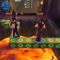 Jeu interactif de projection pour enfants Lava Floor Activate Game, jeu de piège à lave pour parc d'attractions, jeu somatosensoriel XR, 1080P, 3200 lumens