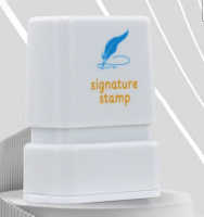 Timbre Flash à Signature Manuscrite, Nom Personnalisé, Pratique, Gravure Numérique, Impression Photosensible, Plastique, Utilisation au Bureau, Sceau