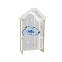 Meuble de rangement modulaire moderne et classique pour jouets d'école, armoire de rangement préscolaire avec arche de jeu centrale en bois pour chambre et salon