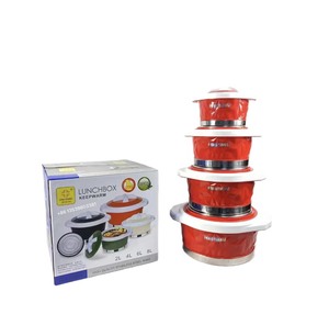 Olla de Diseño Único con Forma de <span class=keywords><strong>Prisma</strong></span>, 2L 4L 6L 8L, Revestimiento de Acero Inoxidable, Tapa con Cierre, Contenedor Grande para Almacenamiento de Alimentos, Juego para Banquetes - Product Image 4