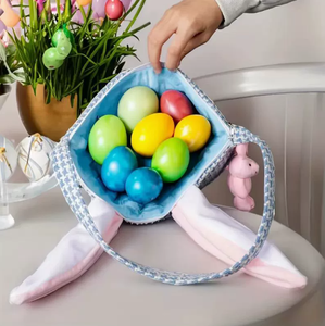 DAMAI Wholesale <b>Easter</b> Decor <b>Bunny</b> Fabric Handbag <b>Baskets</b> Simple Storage Organizers for Home Party Holiday Decoration - Product Image 4