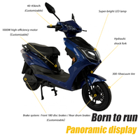 Moto électrique de course tout-terrain Leshuai, moteur 1001-2000W, roue, batterie au plomb 72V/60V, vitesse maximale 61-80 km/h, longue portée