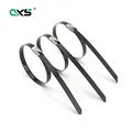201 304 316 cable tie Stainless steel epoxy resin coated ball self-locking spraying plastics cable ties plastic-coated