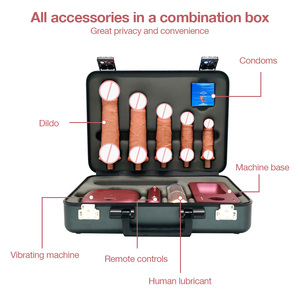 Nuevo estilo Dildo <span class=keywords><strong>Machine</strong></span> Ajuste de velocidad variable Modos de empuje vibratorio Juguetes anales para pareja - Product Image 2