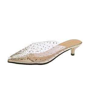 Sandales d'été respirantes pour femmes Dherous Fashion à bout pointu, polyvalentes, confortables, à talons hauts (5cm-8cm) - Product Image 2
