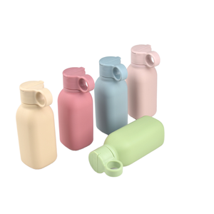 Nouvelle bouteille d'eau en silicone sans BPA de 450 ml avec paille anti-fuite pour les voyages, l'école, la salle de sport, les sports, les enfants, les bébés et les soins des enfants, le camping - Product Image 2