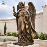 Sculpture religieuse Pieta en bronze, artisanat métallique, moulée à la main, écologique, statue catholique pour la décoration d'églises, de commémorations et de jardins