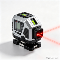 Niveau laser de haute précision, mesure horizontale/verticale, rubans à mesurer, niveau laser numérique