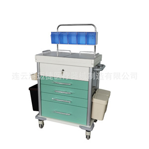Chariot médical d'urgence Myljeller en ABS avec tiroirs et rangements pour usage hospitalier - Product Image 2