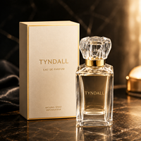 Flacon de parfum en verre personnalisé avec emballage en boîte 100 ml pour marque privée OEM avec bouchon en verre et logo