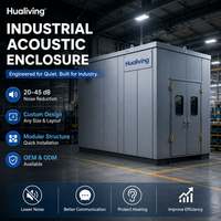 Cabine acoustique industrielle à structure en acier pour l'isolation phonique des équipements électriques, contrôle du bruit, service ODM/OEM