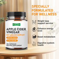 Cápsulas de Vinagre de Sidra de Manzana con Pimienta de Cayena para Apoyo al Metabolismo, Veganas, OEM ODM
