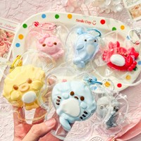 Jouet sensoriel anti-stress en silicone de haute qualité, motif animaux marins, emballage cousu, thème océan, jouet à presser
