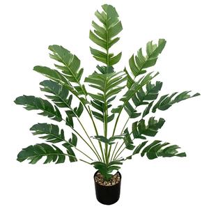 Planta Verde Artificial Ravenala, Palmeira do Viajante de Plástico 82cm com 18 Ramos, Árvore de Bananeira Artificial para Decoração de Casa - Product Image 4