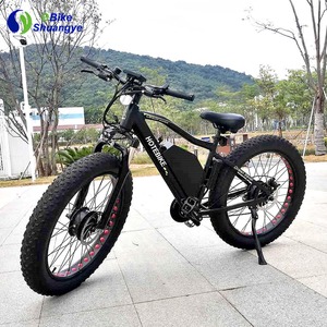 Meilleur <span class=keywords><strong>vélo</strong></span> <span class=keywords><strong>électrique</strong></span> à double moteur en alliage d'aluminium 48V/60V 24Ah, suspension avant, étanche, pneus larges pour montagne, plage et route, 1000W-2000W - Product Image 1