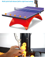 Robot de Tenis de Mesa Northern Mountain S6, Negro, PVC, Multi-Rotación, Multi-Caída, Automático, con 100 Pelotas, 7.5 kg