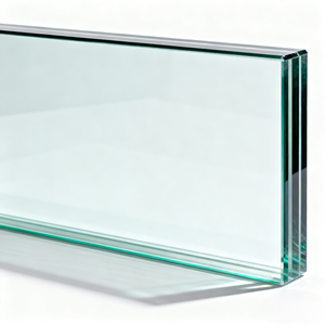 Verre trempé teinté transparent haute résistance pour la décoration industrielle, les portes de douche, les cloisons, les meubles de salle de bain, de cuisine et de salon - Product Image 1