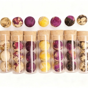 Té de Flores Dragon Pearl al por Mayor, Mezcla con <span class=keywords><strong>Propiedades</strong></span> Florales, Bolas de Té Florales Orgánicas LongZhu, Set de 3 Piezas - Product Image 1