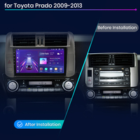 Junsun V1, Sistema de Navegación Inalámbrico CarPlay y Android Auto para Toyota Land Cruiser Prado 150 2009-2013, Stock Europeo, Autoradio Multimedia para Auto