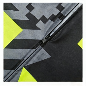 Maillot de <span class=keywords><strong>cyclisme</strong></span> fluorescent pour homme, manches courtes, <span class=keywords><strong>PRO</strong></span>, coupe ajustée, pour vélo de route, respirant, séchage rapide, évacuation de l'humidité, haut de vélo - Product Image 4