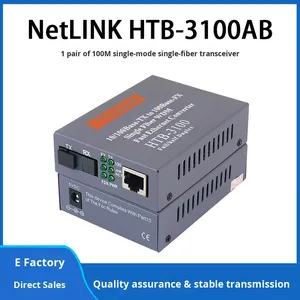Netlink Htb 3100ab <span class=keywords><strong>10</strong></span> <span class=keywords><strong>100m</strong></span> Duy Nhất Chế Độ Sợi Đơn Nhanh <span class=keywords><strong>Ethernet</strong></span> Quang Phương Tiện Truyền thông Chuyển Đổi Với Sợi Quang Thu Phát - Product Image 2