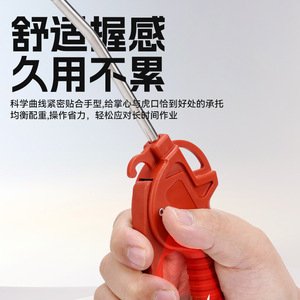 Soplador de polvo neumático AR-TS AR10, pistola de aire comprimido de plástico azul para limpieza y eliminación de polvo - Product Image 4