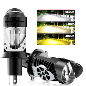 Proyector Led H4 Mini Lente Plug and Play de 100W con Luces Altas y Bajas Tricolor para Coche y Motocicleta - Product Image 4