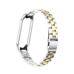 Para <span class=keywords><strong>XiaoMi</strong></span> serie 5 <span class=keywords><strong>4</strong></span> 3 muñeca sin tornillos de Metal de acero inoxidable pulsera Miband gota de <span class=keywords><strong>Mi</strong></span> banda 5 <span class=keywords><strong>4</strong></span> 3 correa de reloj - Product Image 2