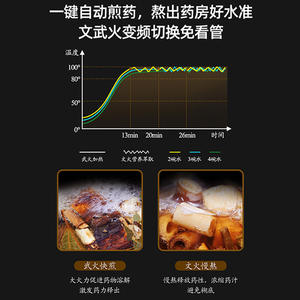 Olla eléctrica para decoctos AUX de 3-4L, de cerámica, con apagado automático, para medicina tradicional china, uso doméstico - Product Image 6