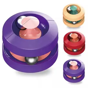 Venta al por mayor Anti Stress Magic Fidget Pinball Gyro Cube Juguetes de descompresión Rotating Bead Orbit Toy para niños y adultos
