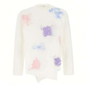 Pull pour hommes personnalisé de haute qualité pull en tricot graffiti blanc pull en tricot pull en tricot moelleux pull pour hommes - Product Image 1