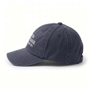 OEM Custom 6 Panel Embroidery Logo <b>Navy</b> Blue Running Baseball Caps Cotton Unstructured Dad <b>Hats</b> - Product Image 4