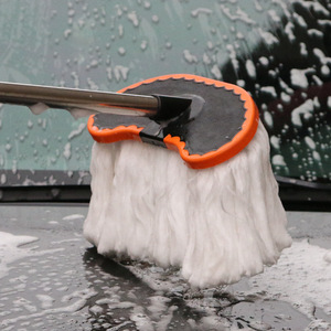 Brosse de lavage de voiture Chishan en soie de lait avec manche télescopique en acier inoxydable pour le nettoyage automobile - Product Image 2