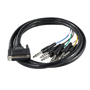 Cable D-Sub de 2 pies y 25 pines a conector TRS Serial DB25 Van Damme Multicore Snake Loom Lead Cord - Product Image 3