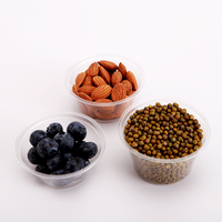 1oz/2oz/3oz Gobelets ronds en plastique transparent pour gelée Petit récipient jetable pour sauce soja ou wasabi