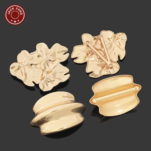 อุปกรณ์ตกแต่งชุดว่ายน้ำบิกินี่ รูปทรงไม่สม่ำเสมอ หัวเข็มขัดโลหะรูปเปลือกหอยสำหรับผู้หญิง ตกแต่งชุดเดรสเปลือกหอย หัวเข็มขัดชุดว่ายน้ำ - Product Image 4