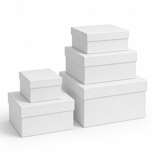 Boîte <span class=keywords><strong>cadeau</strong></span> rigide blanche personnalisée de luxe, finition mate, texture lisse, couvercle et base pour emballage de produits de soin de la peau, MOQ 1 - Product Image 5