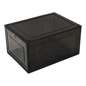 Bán lẻ Sneaker hiển thị rõ ràng lưu trữ giày Stackable nhựa tổ chức hộp với khóa nắp cho Sneaker Bộ sưu tập & Tủ quần áo - Product Image 6