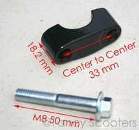 Abrazaderas de Manillar para Motocicleta Todoterreno de 7/8'' (22mm), Adaptador Elevador de Manillar para Accesorios de Motocicleta de Cross de 7/8'' y 1-1/8''