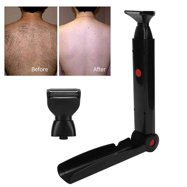 USB Rechargeable Back&Body Shaver  with 2 Type Shaver Head
