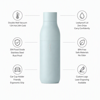 Vacuum geïsoleerde waterfles 500ml dubbelwandige roestvrijstalen geïsoleerde waterfles