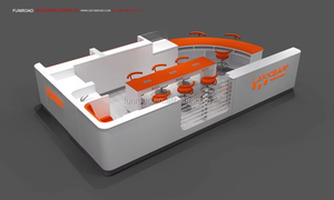 Mueble de Salón de Diseño Moderno en Acero Inoxidable Dorado, Acabado Personalizable, Mueble de Pedicura y Kiosco de Exhibición OEM - Product Image 6