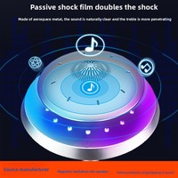 Platillo volador OVNI de levitación magnética Altavoz BT con sonido envolvente 3D Carga inalámbrica inteligente Iluminación LED RGB Alimentado por batería