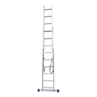 Échelle télescopique multifonctionnelle légère et portable, anti-rouille, haute résistance, 2x7 marches, en aluminium, la mieux notée